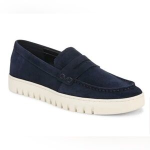 Vionic Men’s Uptown Navy Suede Loafers 10.5